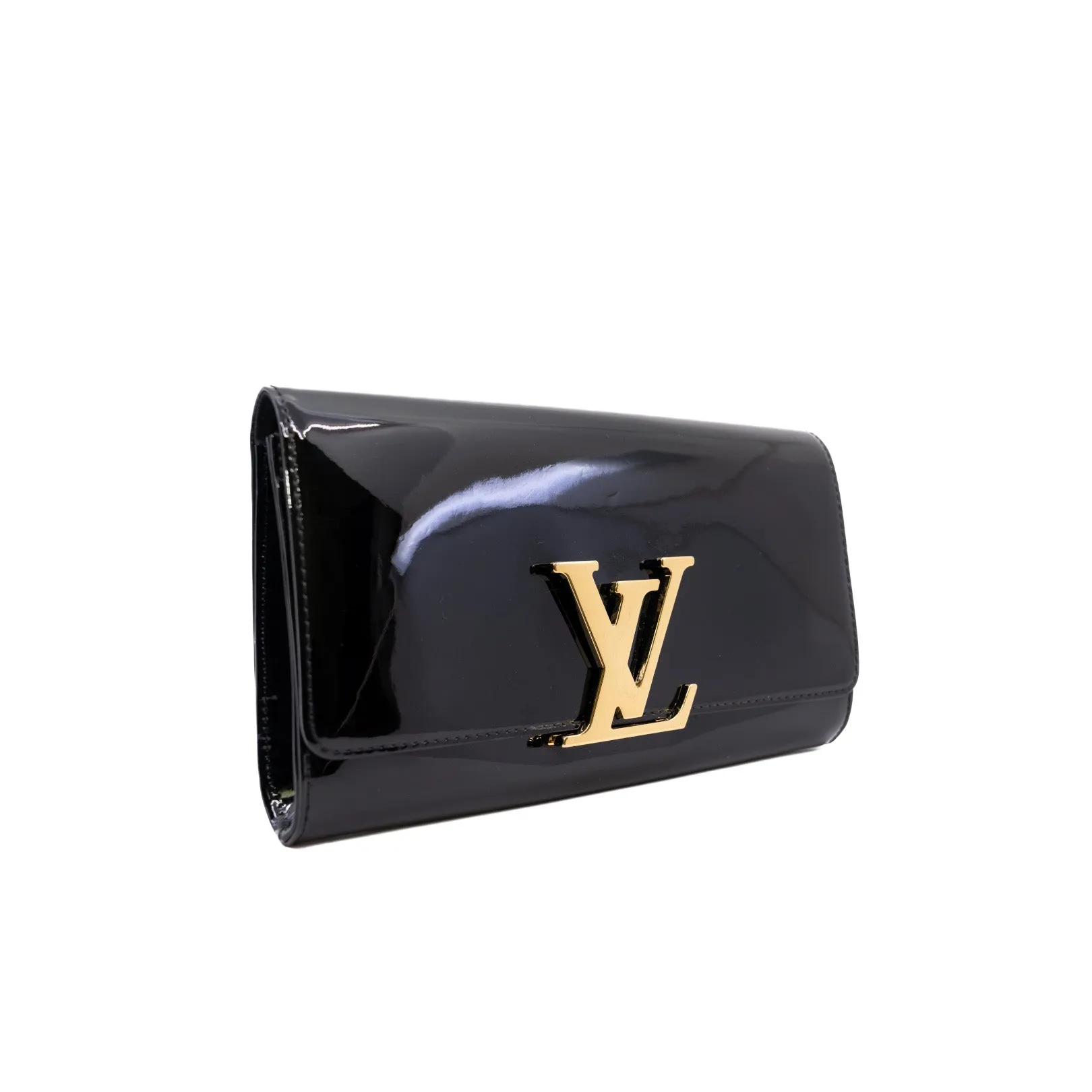 Louise Clutch Patent Leather Black Ghw 2014