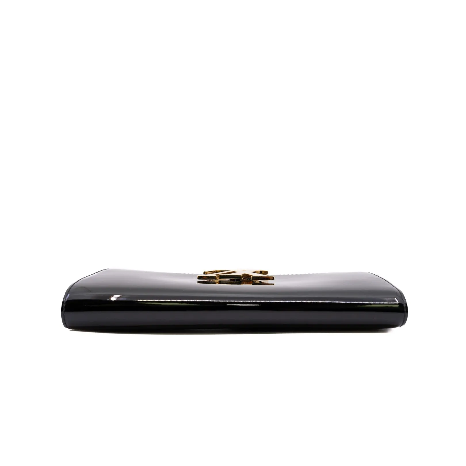Louise Clutch Patent Leather Black Ghw 2014
