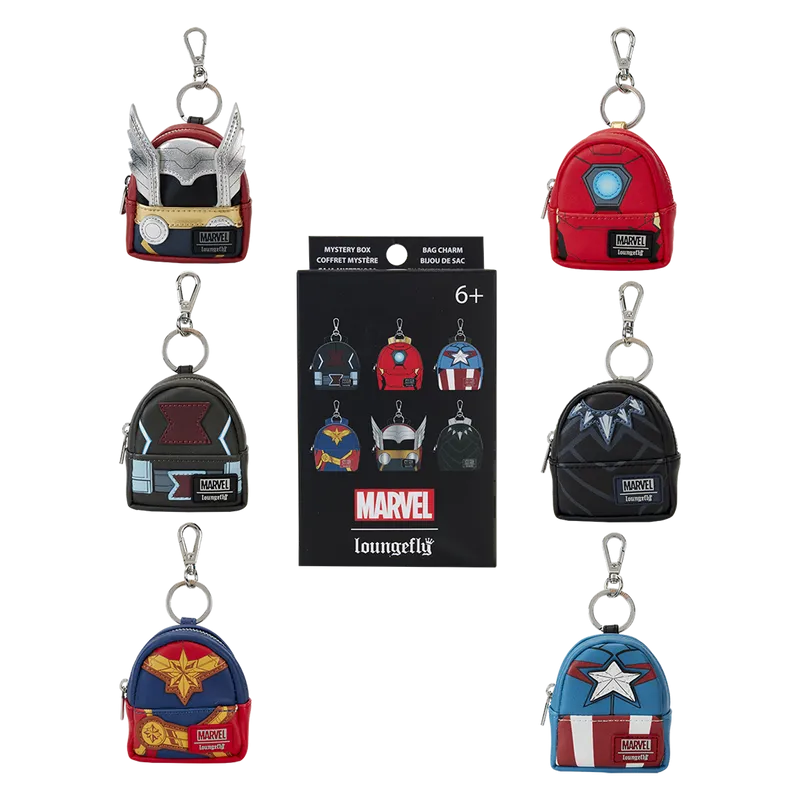 Loungefly Marvel Avengers Cosplay Mystery Mini Backpack Keychain