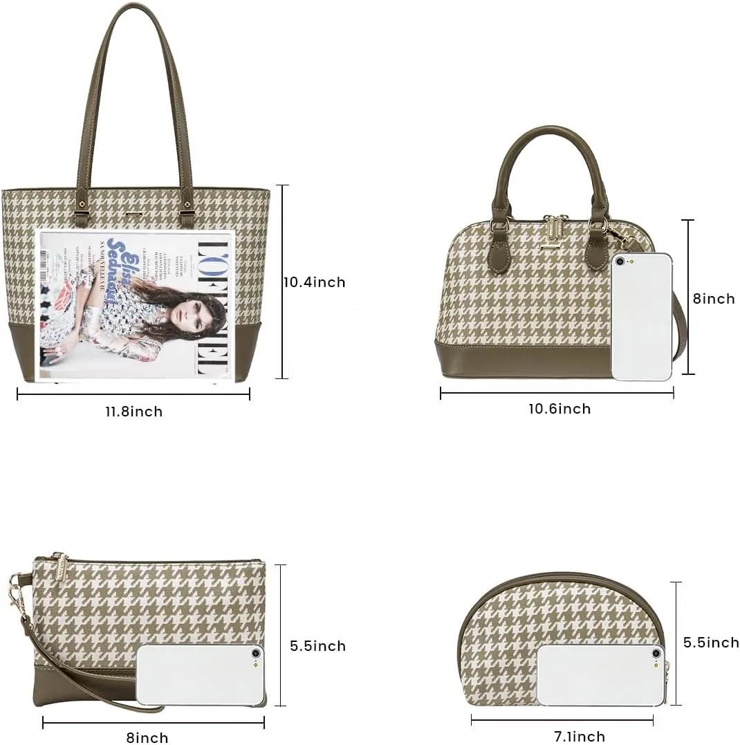 LOVEVOOK Handbags for Women Shoulder Bags Tote Satchel Hobo 3pcs Purse Set