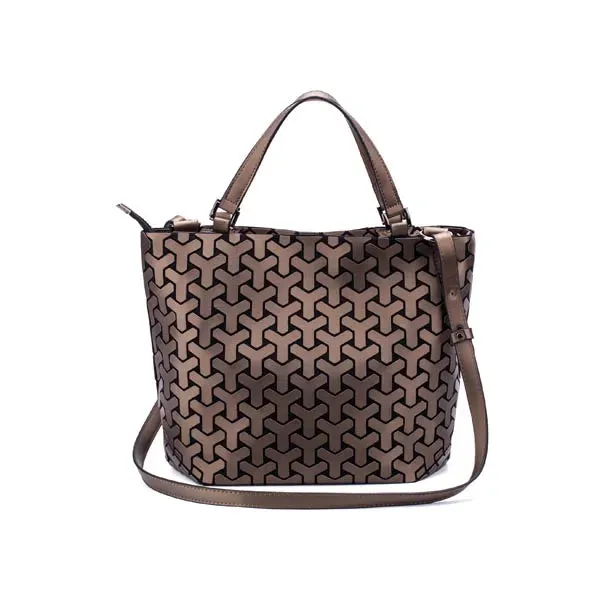 Luminous reflective bao Bag Geometric Tote Folding Shoulder Bags for women 2020 Plain Folding Handbags sac a main Female Bolsas