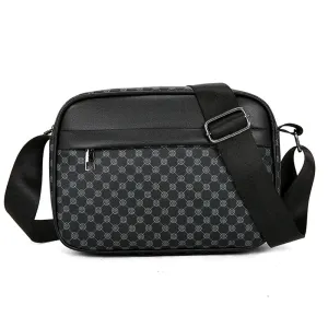Luxury Leather Fashion Lightweight Satchel Shoulder Bags for Men Casual Business Messenger Comfortable Wide Strap Crossbody Bags