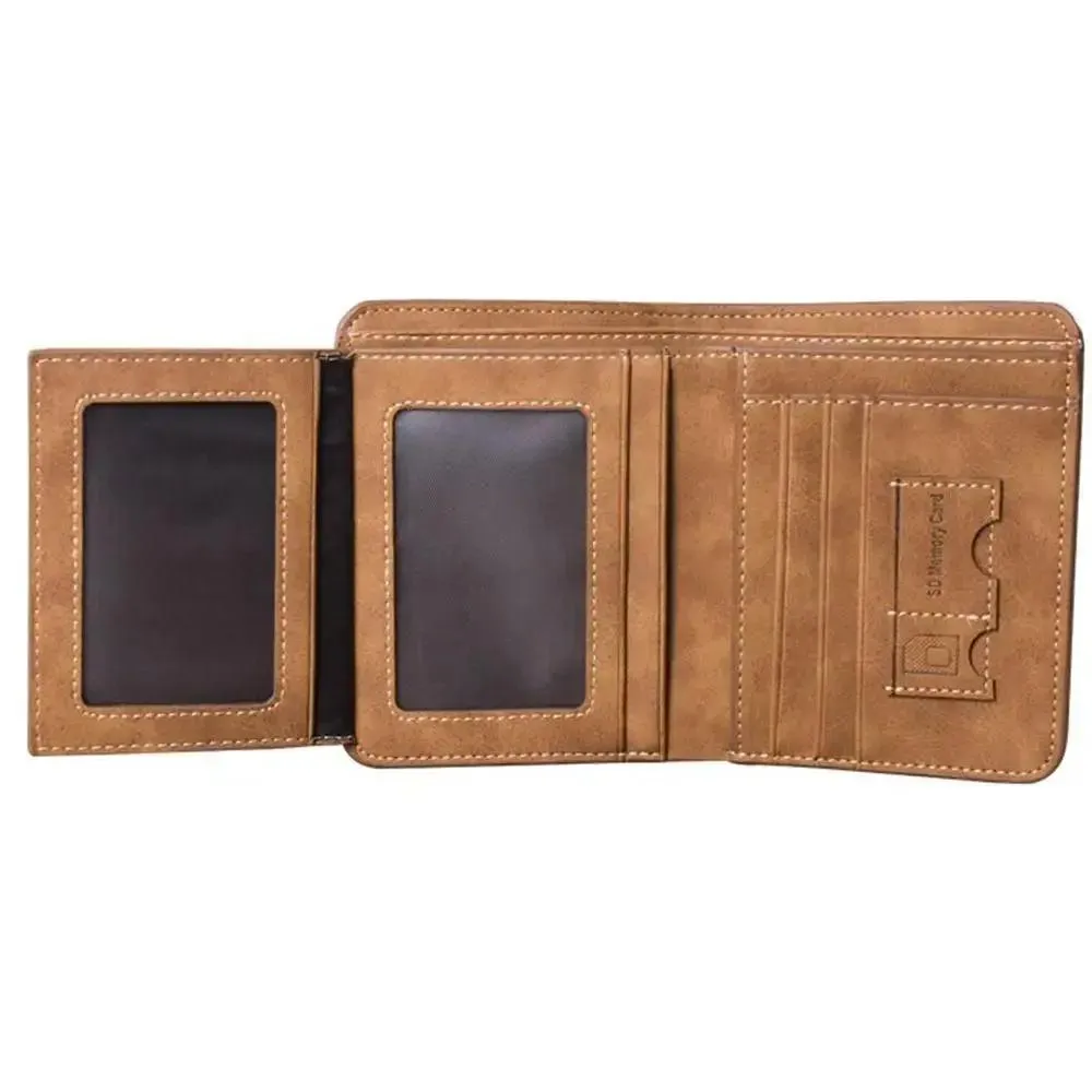 Luxury Leather Wallet Men Foldable Purses