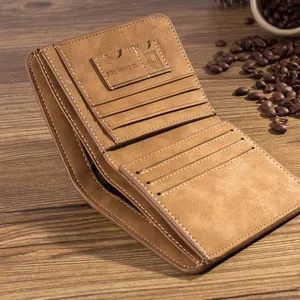 Luxury Leather Wallet Men Foldable Purses