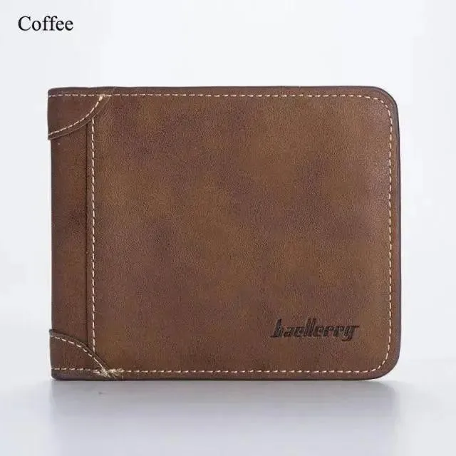 Luxury Leather Wallet Men Foldable Purses