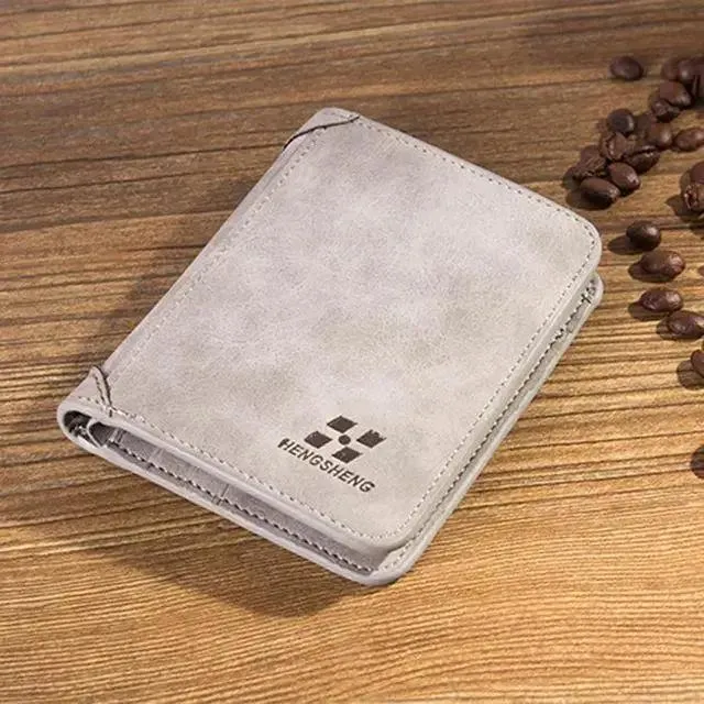 Luxury Leather Wallet Men Foldable Purses