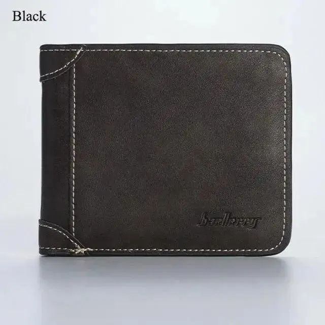 Luxury Leather Wallet Men Foldable Purses
