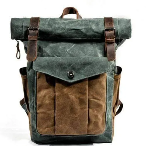 Luxury Vintage Canvas Backpacks for Men