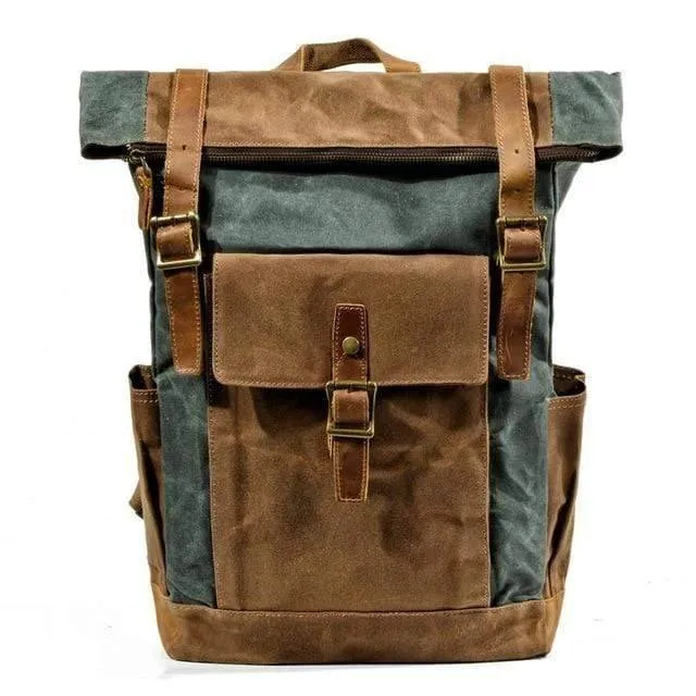 Luxury Vintage Canvas Backpacks for Men
