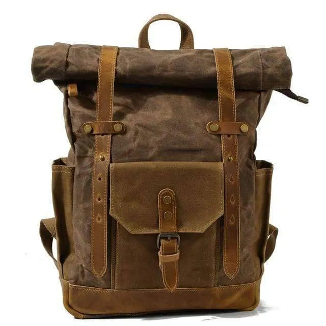 Luxury Vintage Canvas Backpacks for Men