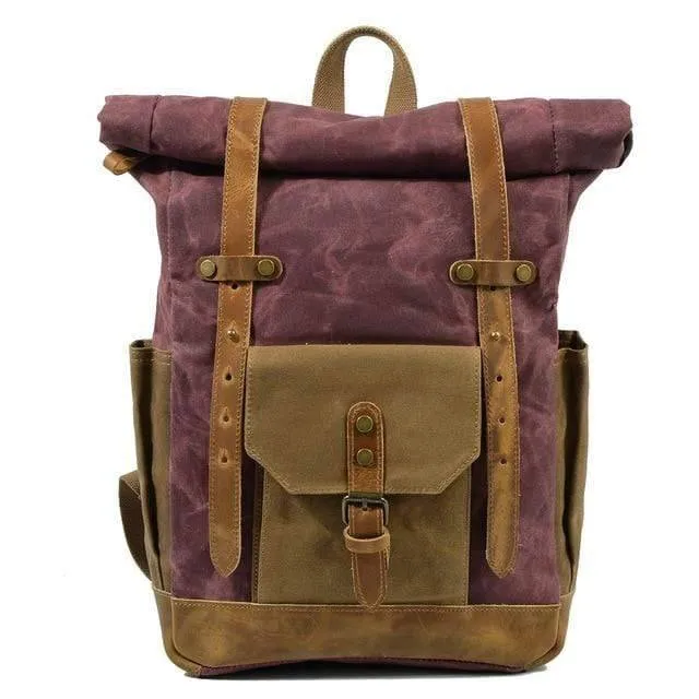 Luxury Vintage Canvas Backpacks for Men