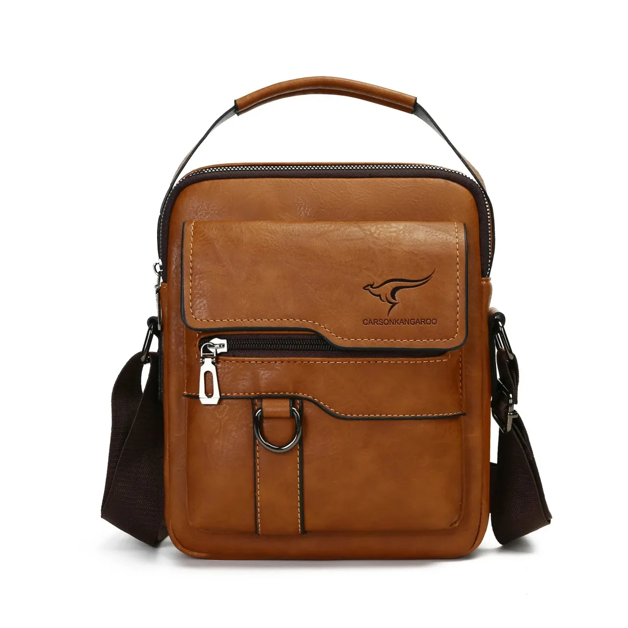 Luxury Vintage Leather Crossbody Satchel Bags for Men Business Casual Messenger Lightweight Men's Shoulder Bag