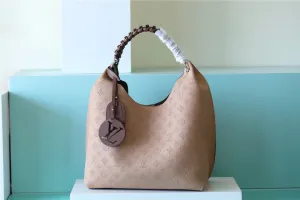 LV Carmel Hobo Bag Mahina Galet For Women, Women’s Handbags, Shoulder Bags And Crossbody Bags 13.8in/35cm LV