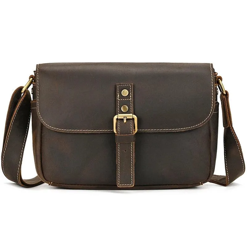 Male Female Leather Crossbody Bags Sling Bag Anti Theft
