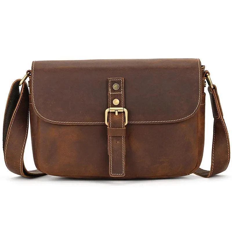 Male Female Leather Crossbody Bags Sling Bag Anti Theft