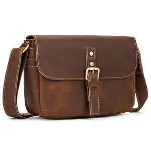 Male Female Leather Crossbody Bags Sling Bag Anti Theft