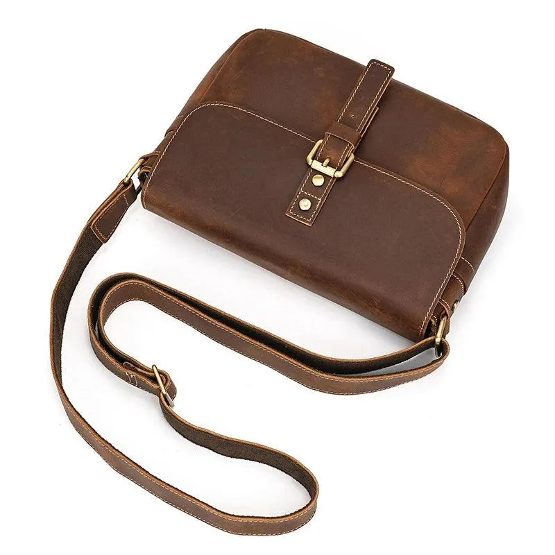 Male Female Leather Crossbody Bags Sling Bag Anti Theft