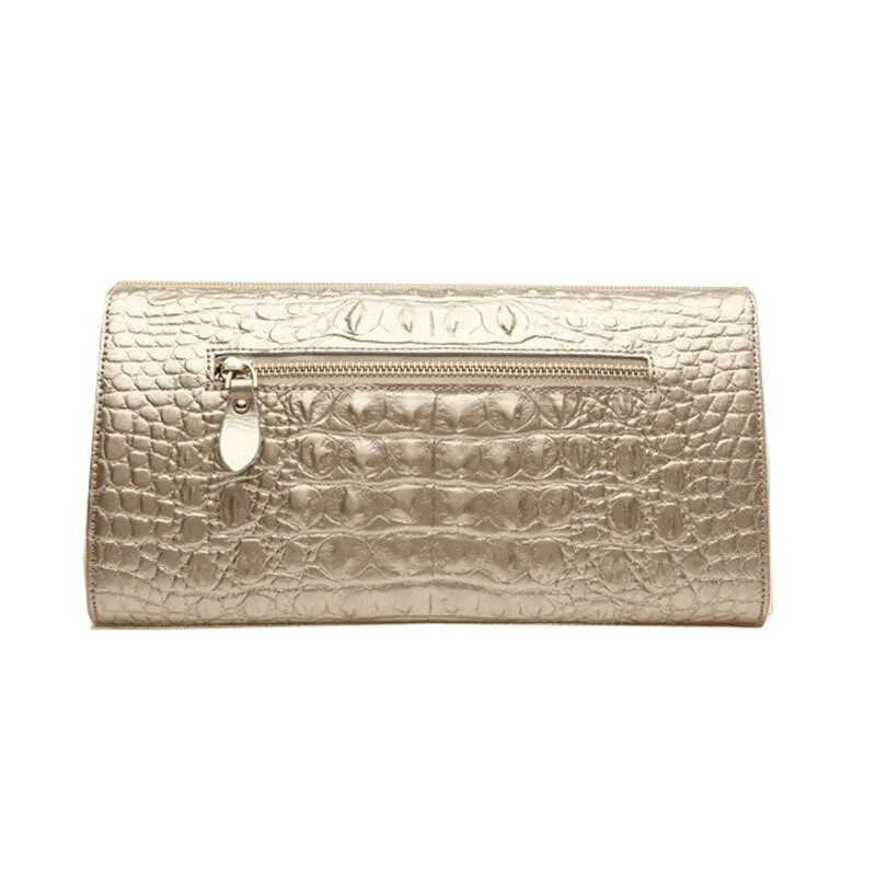 Mamie genuine leather clutch bag