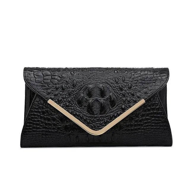 Mamie genuine leather clutch bag