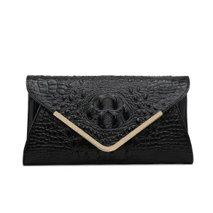 Mamie genuine leather clutch bag