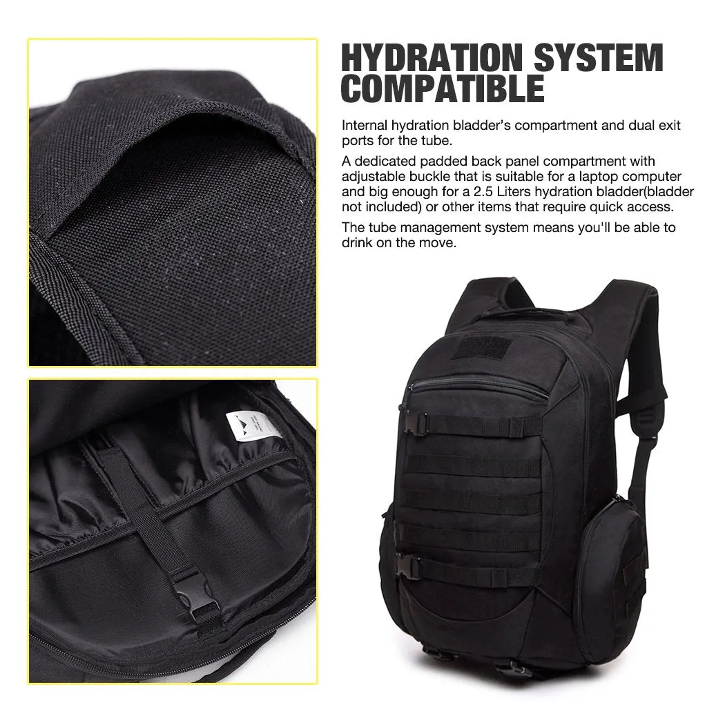 Mardingtop Tactical Backpack, Black 2.0, 52cm
