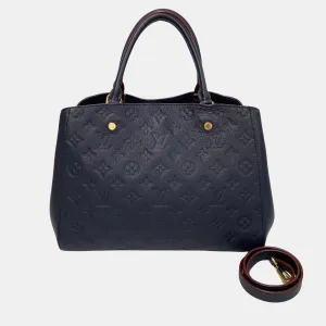 Marine Rouge Monogram Empreinte Leather Montaigne BB Bag