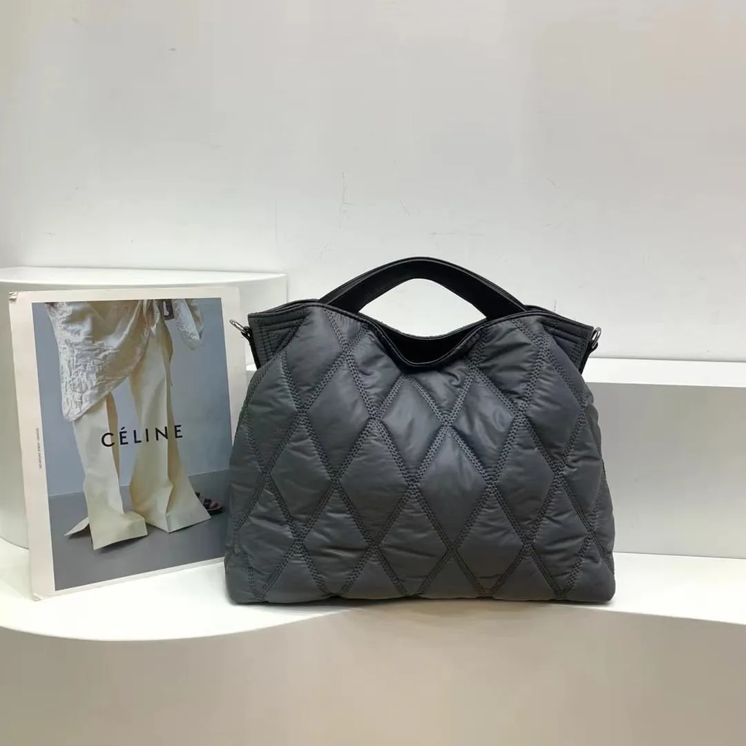 Marla Diamond Quilted Puffer Totes - 5 Colors