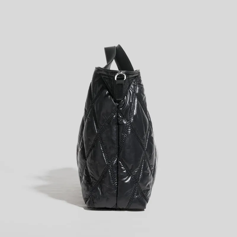 Marla Diamond Quilted Puffer Totes - 5 Colors