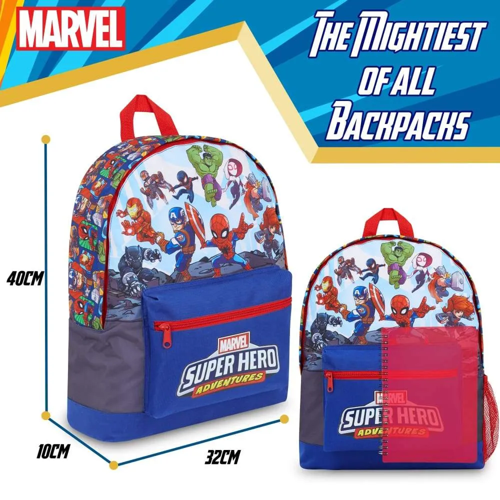 Marvel Avengers Kids Backpack, Boys Rucksack For School, Travel, Sports