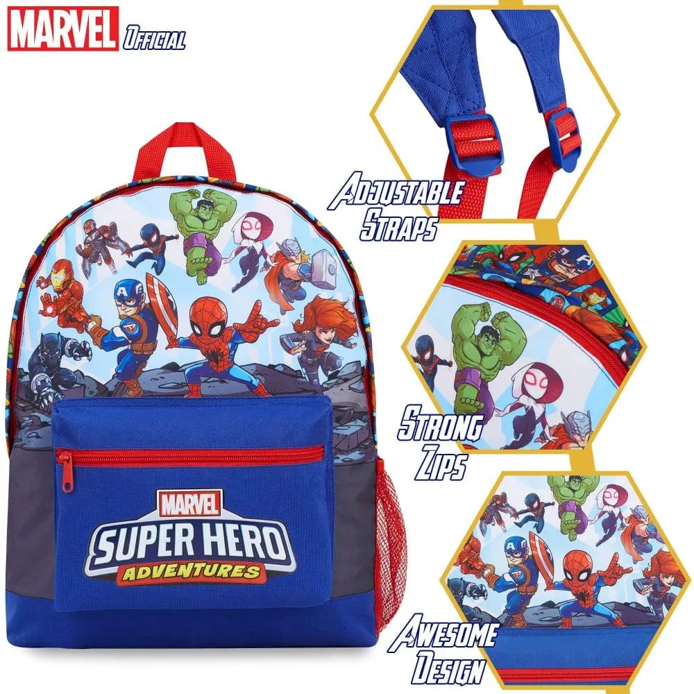 Marvel Avengers Kids Backpack, Boys Rucksack For School, Travel, Sports