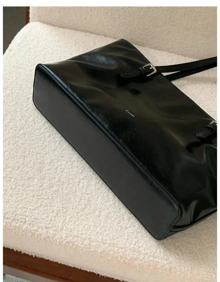 MAYTRENDS  -  Shoulder Bags for Women Oil Wax Leather Handbag Tote Crossbody Bag Vintage Satchels Women Bags Designer Handbag High Quality