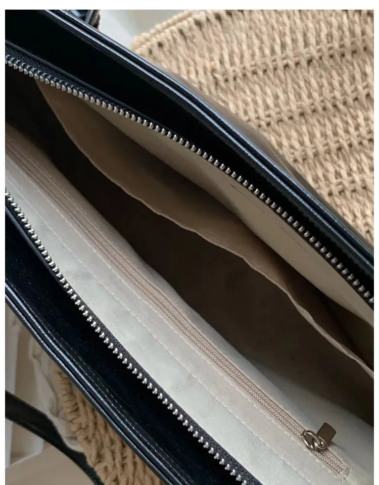 MAYTRENDS  -  Shoulder Bags for Women Oil Wax Leather Handbag Tote Crossbody Bag Vintage Satchels Women Bags Designer Handbag High Quality