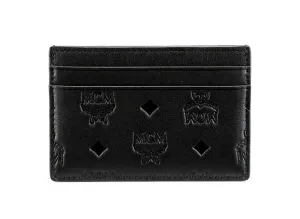 MCM Aren EB Monogram Leather Card Case