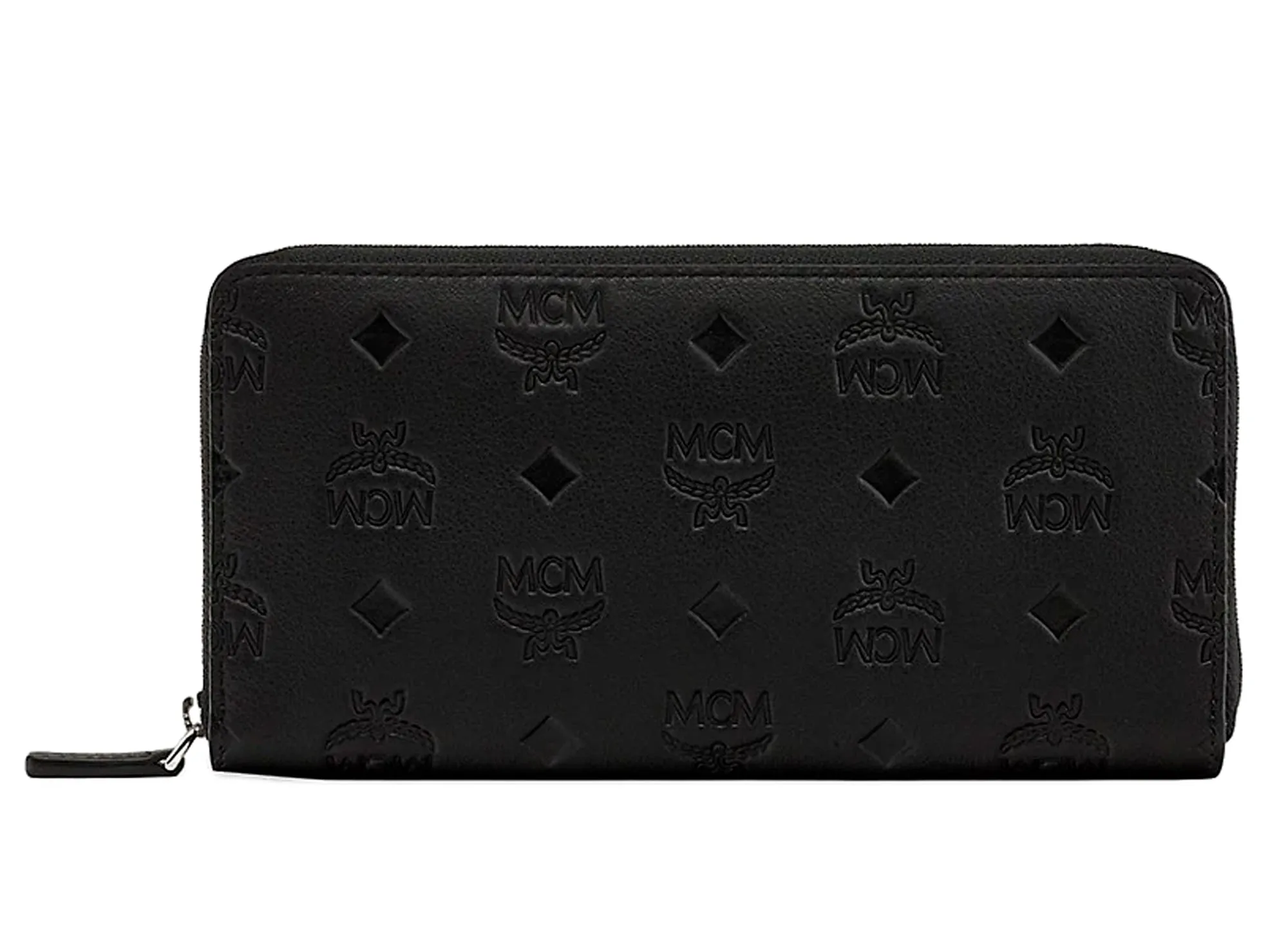 MCM Aren Monogram Leather Zip Around
