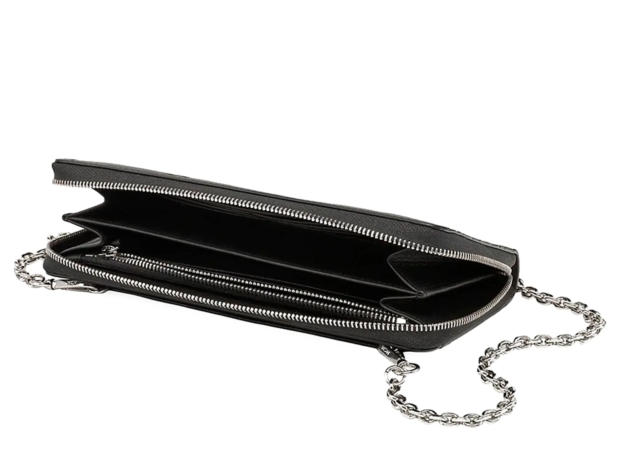 MCM Aren Monogram Leather Zip Around