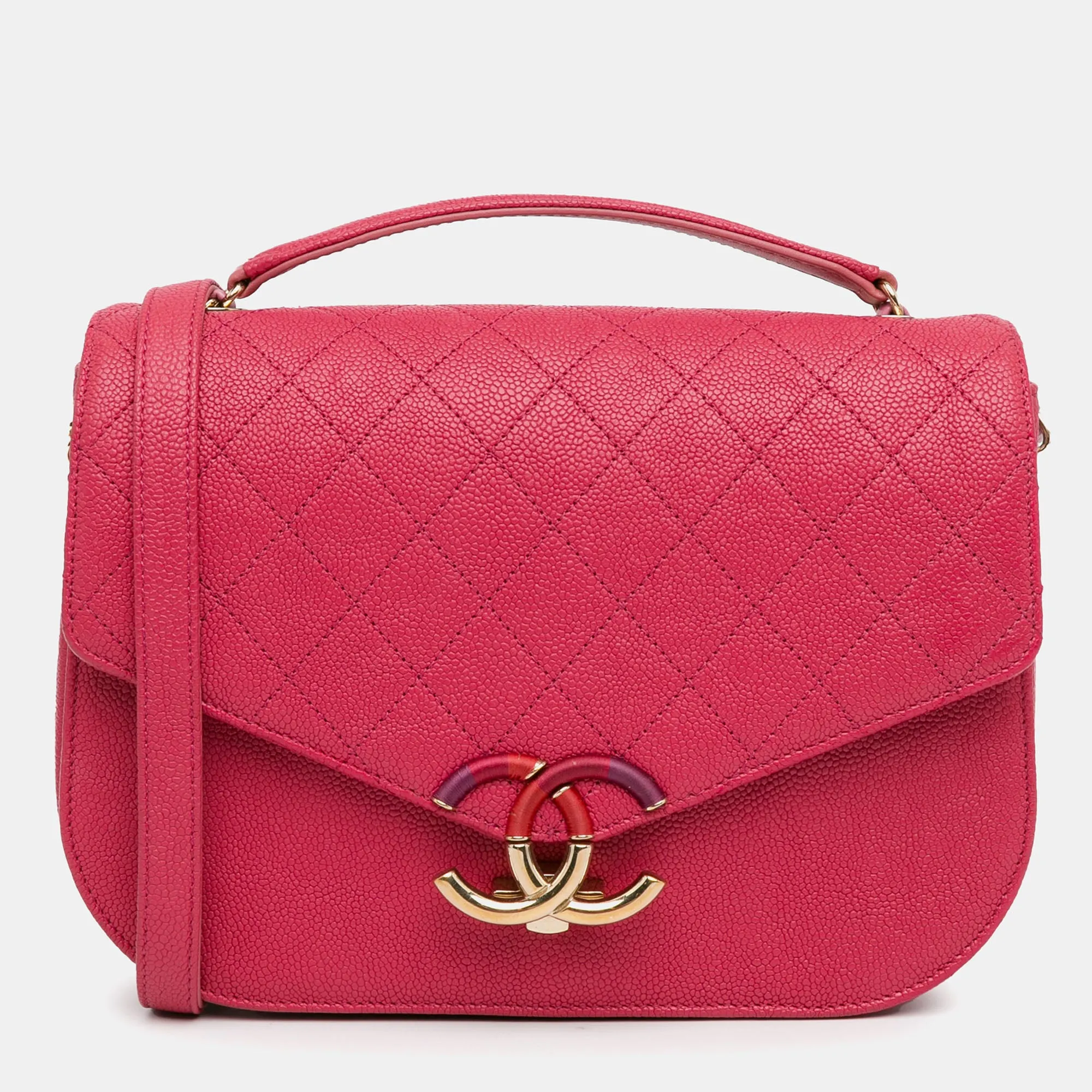 Medium Caviar Paris Cuba Thread Around Flap