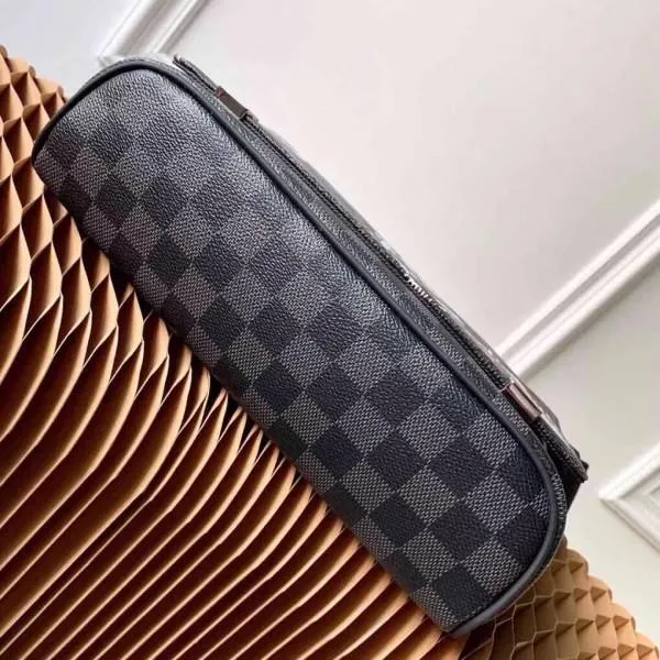 Men&#8217;s District Pm Messenger Map Print Damier Graphite Canvas Shoulder Bag N40238 2019 Collection
