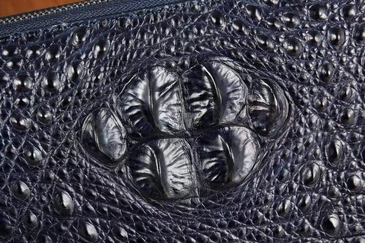 Men's Genuine Crocodile Leather Clutch Bag