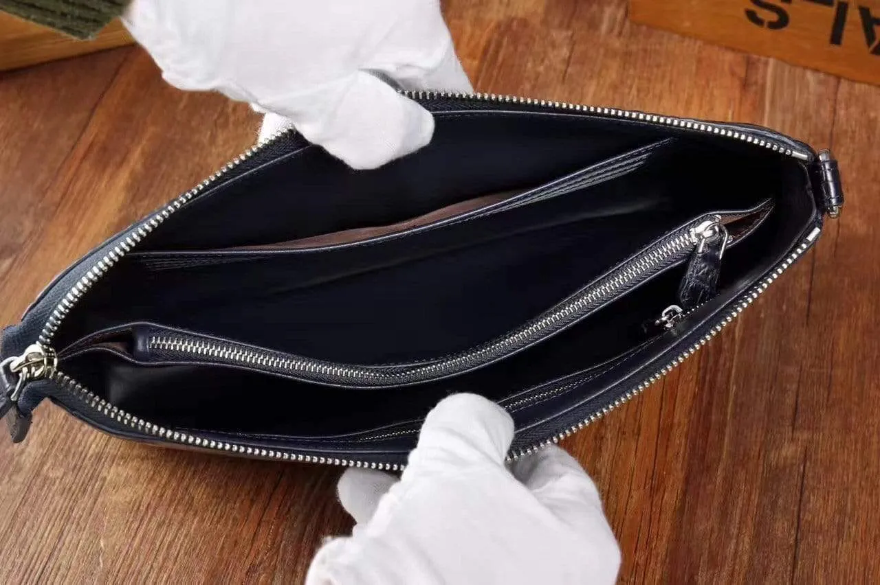 Men's Genuine Crocodile Leather Clutch Bag