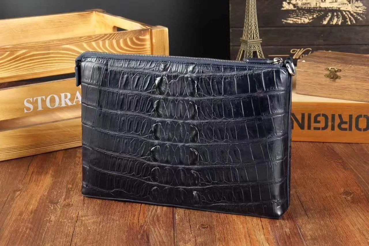 Men's Genuine Crocodile Leather Clutch Bag
