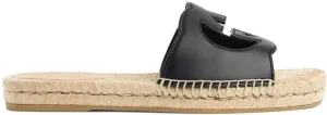 Men's Make A Statement With These IconicInterlocking G Slides in Black | Size 10 | 725260US000