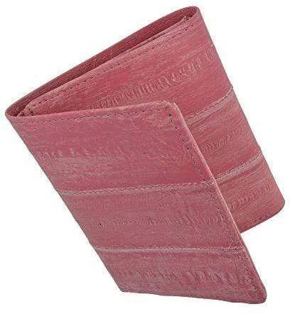 Men's Waterproof Eel Skin Slim Credit Card ID Holder Trifold Wallet