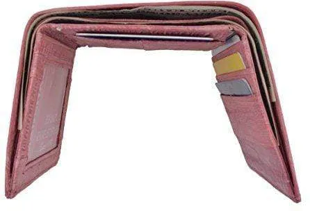 Men's Waterproof Eel Skin Slim Credit Card ID Holder Trifold Wallet