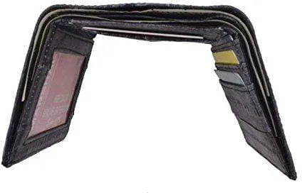 Men's Waterproof Eel Skin Slim Credit Card ID Holder Trifold Wallet