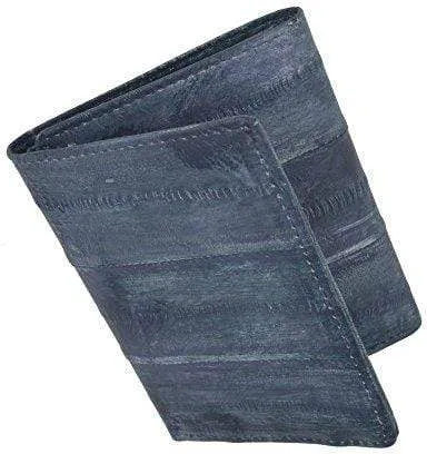 Men's Waterproof Eel Skin Slim Credit Card ID Holder Trifold Wallet