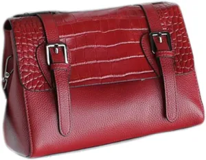 Messenger Bag Women's Unique Leather Shoulder Bags Envelope Clutch Purse with Cross-body Chain Strap