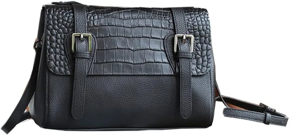 Messenger Bag Women's Unique Leather Shoulder Bags Envelope Clutch Purse with Cross-body Chain Strap