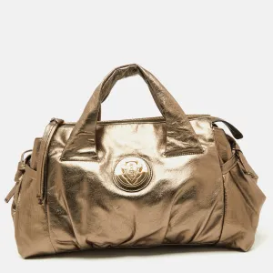 Metallic Gold Leather Hysteria Tote