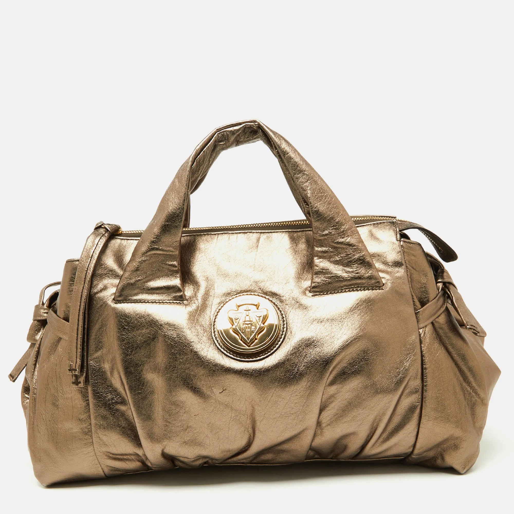 Metallic Gold Leather Hysteria Tote