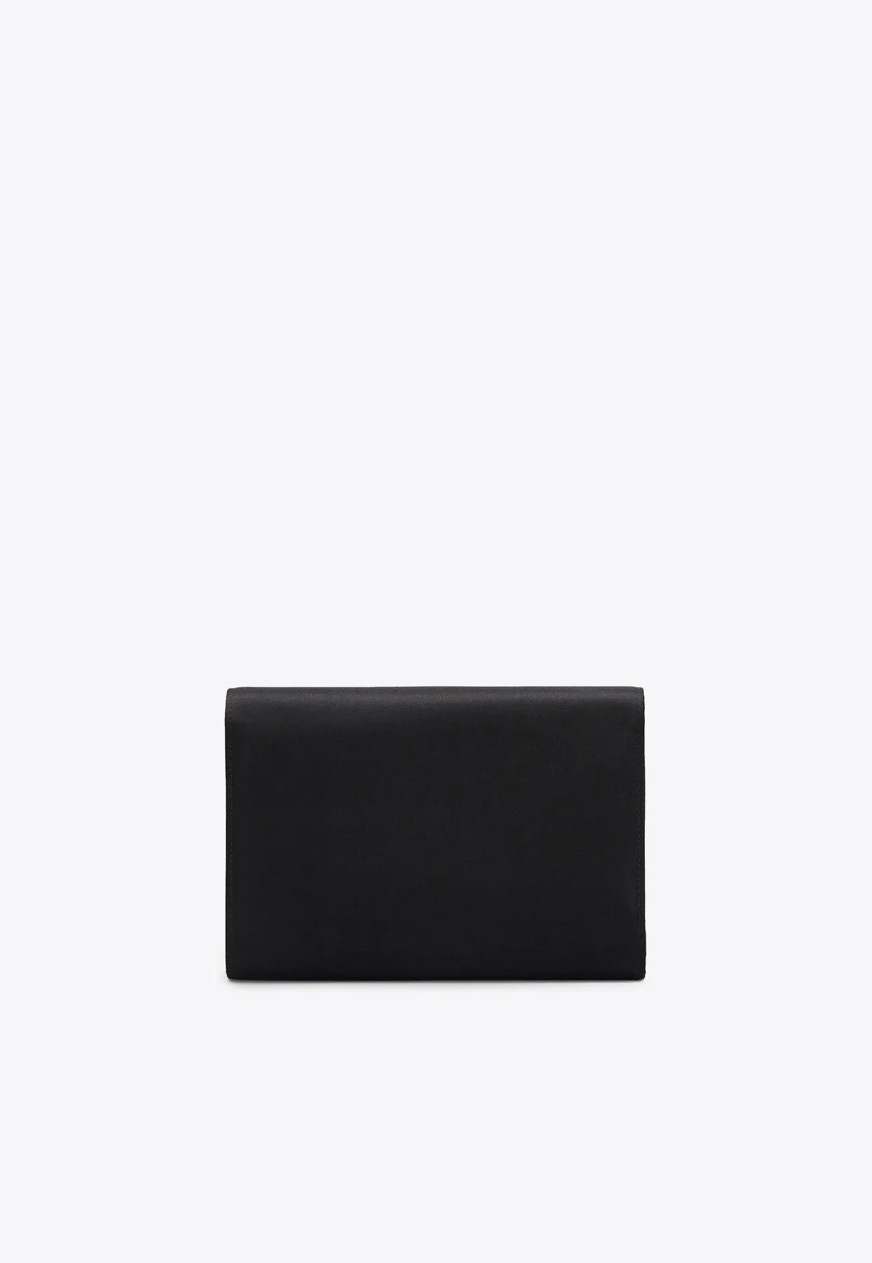 Mini Bouquet Crystal Buckle Clutch in Satin